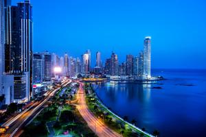 Skylline evening Panama City Canva Pro Skylline evening Panama City Canva Pro