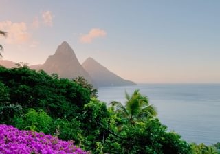 St Lucias Twin Pitons at Sunrise Canva Pro St Lucias Twin Pitons at Sunrise Canva Pro