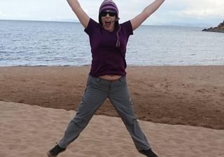 Star jumps at 3800m Star jumps at 3800m