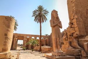 Statue of Ramses II Karnak Temple Luxor Egypt