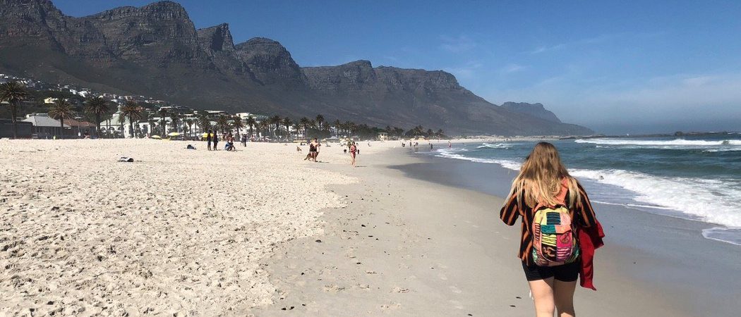 Strolling The Sands At  Camps  Bay
