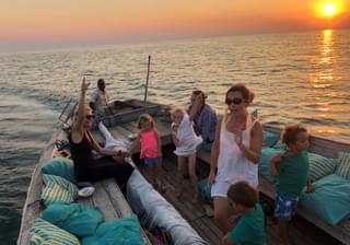 Sunset Dhow Sailing On Lake Malawi