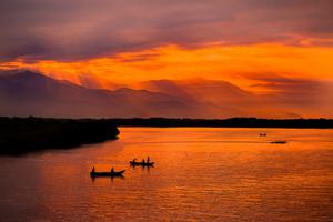 Sunset in Santa Marta Colombia