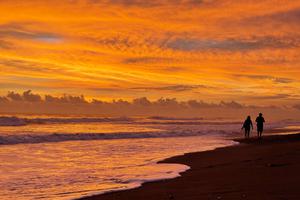 Sunset over Costa Rica beach min