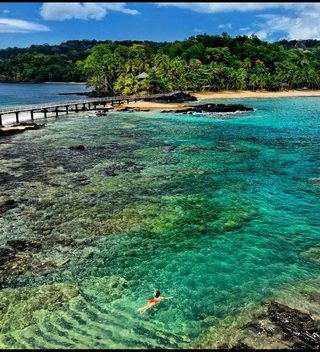 Swimmer Near Walkway  Bom  Bom  Superb