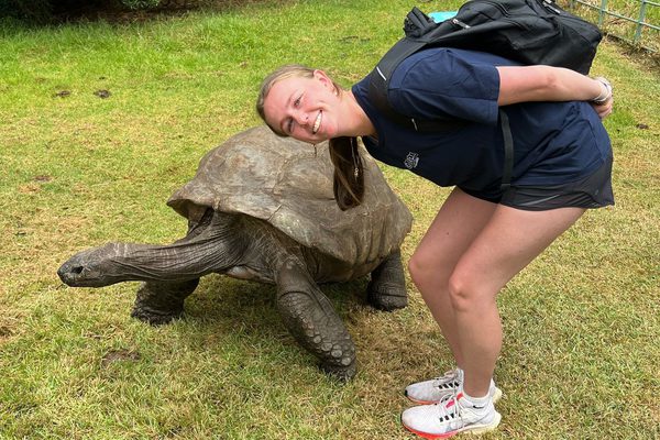 Tamara St helena Meets Jonathon worlds oldest tortoise Tamara St helena Meets Jonathon worlds oldest tortoise