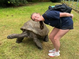 Tamara St helena Meets Jonathon worlds oldest tortoise Tamara St helena Meets Jonathon worlds oldest tortoise
