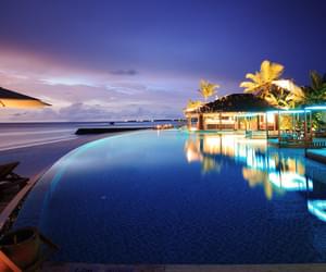 The Residence Maldives Pool At Night