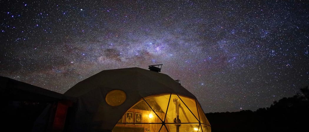 The highlands dome at night