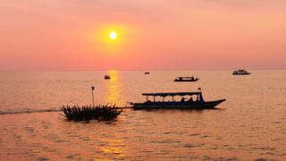 Tonle Sap Lake with Boats During Sunset Canva Pro Tonle Sap Lake with Boats During Sunset Canva Pro
