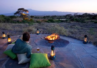 Tortilis  Camp Sundowners By The Camp Fire