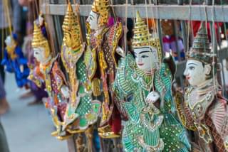 Traditional Burmese marionettes Myanmar