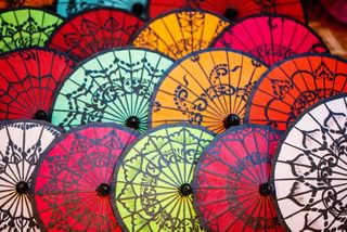 Traditonal Burmese umbrellas Myanmar min Traditonal Burmese umbrellas Myanmar min