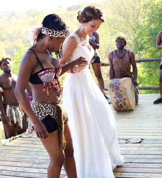 Tribal Wedding Dancing At Garonga Copyright Louise Meyer Photographers