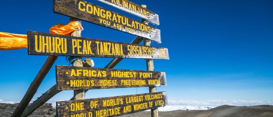 Uhuru Peak Kilimanjaro Tanzania