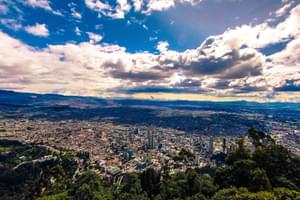 View from Monserrate Bogota Colombia