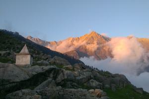 View Of  Dhauladhar Mountains From  Dharamsala