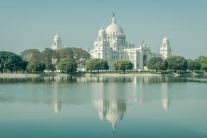 View Of  Victora  Memorial In  Kolkata