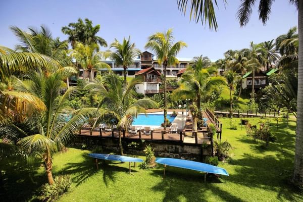 Villa Caribe lush gardens Villa Caribe lush gardens