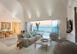 Villa De Praia Sitting Room And Infinity Pool