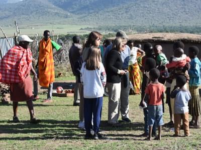 Visiting A Maasai Village Near Saruni Mara