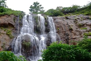Waterfall monsoon season india jungle Waterfall monsoon season india jungle