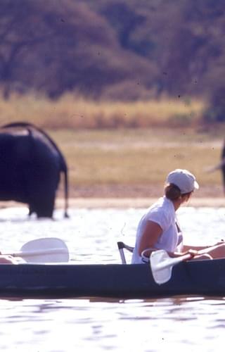 Canoeing In Lake Manyara