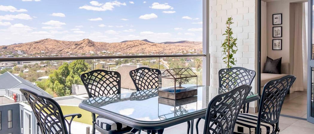 Weinberg Windhoek Namiba TWB Terrace balcony gallery 1