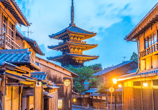 Yasaka Pagoda and City Street at Sunset Kyoto Japan Canva Pro Yasaka Pagoda and City Street at Sunset Kyoto Japan Canva Pro
