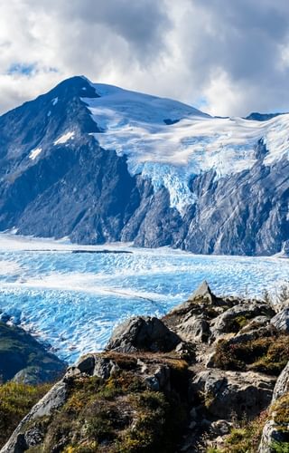 Portage Glacier from Portage Pass, Whittier, Alaska, Canva Pro
