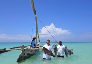 Fishing Off  Diani  Beach At  Almanara  Villas