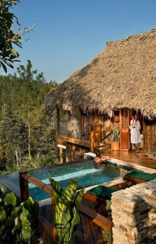 Blancaneaux Lodge private pool Blancaneaux Lodge private pool