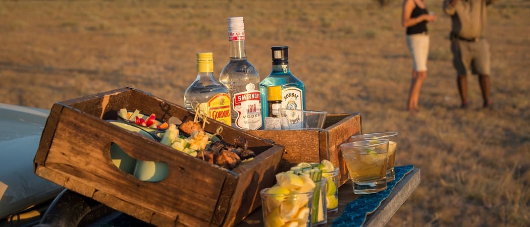 Botswana Kalahari Plains Camp Sundowners