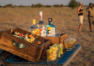Botswana Kalahari Plains Camp Sundowners