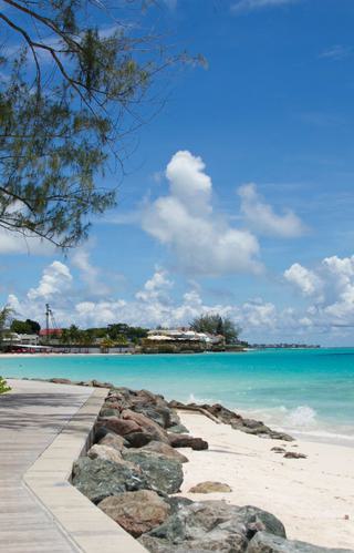 Barbados boardwalk beach