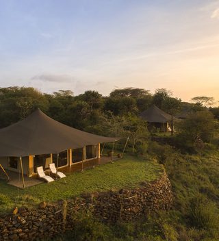 Elewana Loisaba Tented Camp Aerial View  Accommodation