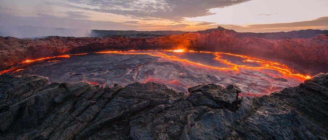 The colourful and stunning views from Erta Ale Ethiopia