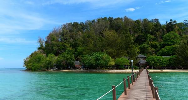 Gaya Island beach Borneo