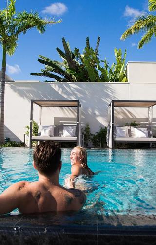 Couple in the Pool Silversands Resort Grand Anse Grenada Caribbean
