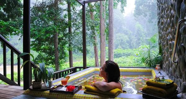 Outdoor spa Borneo Rainforest Lodge Danum Valley Borneo