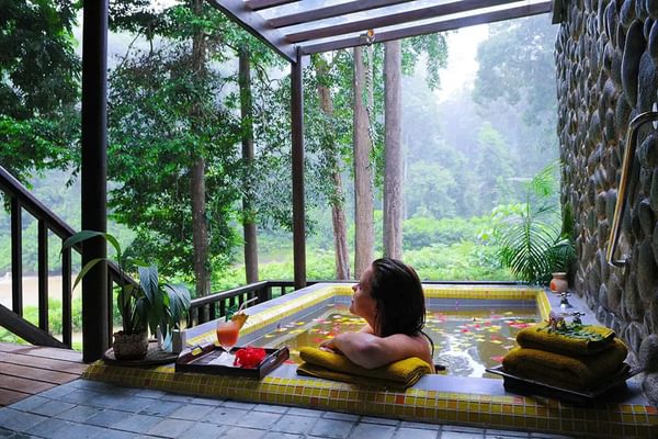 Outdoor spa Borneo Rainforest Lodge Danum Valley Borneo Outdoor spa Borneo Rainforest Lodge Danum Valley Borneo