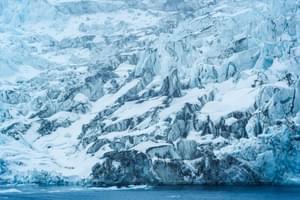 Icy landscape Falkland islands