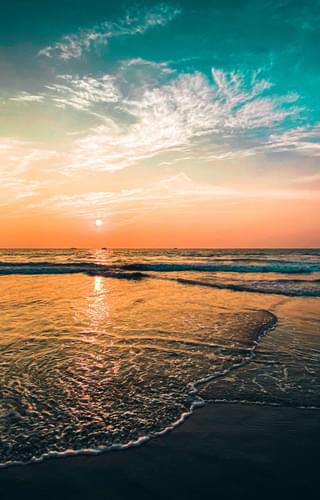 Goa beach sunset India min