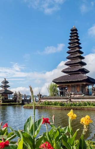 Temple in Bali on the water Indonesia min