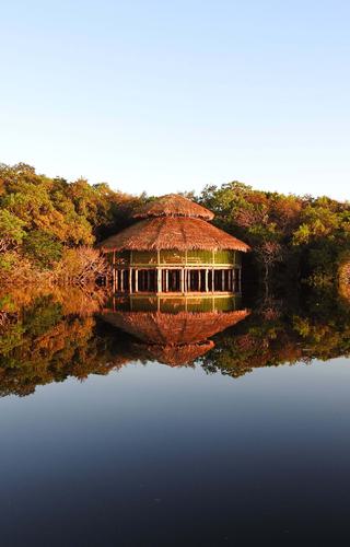 Restaurant external view Juma Lodge Amazon Brazil min Restaurant external view Juma Lodge Amazon Brazil min