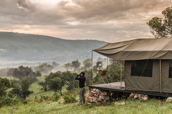 Karenge Bush Camp Tent Landscape Karenge Bush Camp Tent Landscape