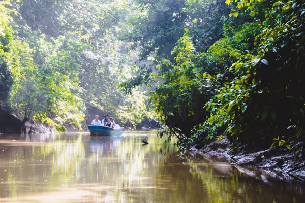 Kinabatangan river with tourists Borneo Kinabatangan river with tourists Borneo