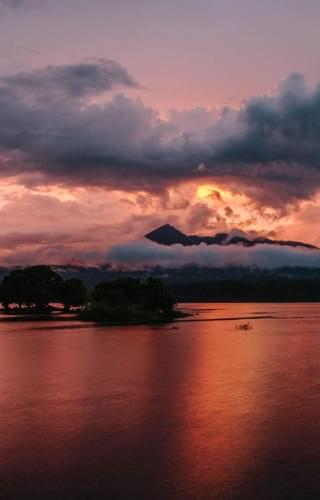 Lake sunset