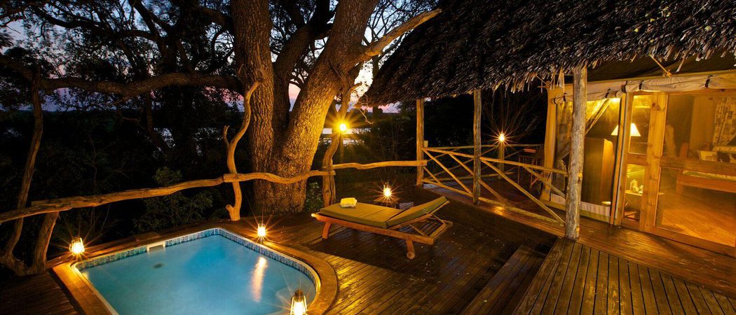 Rufiji River Camp Terrace And Pool Selous Tanzania