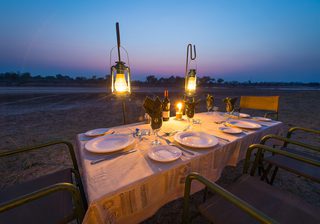 Luangwa Bush Camping Dinner